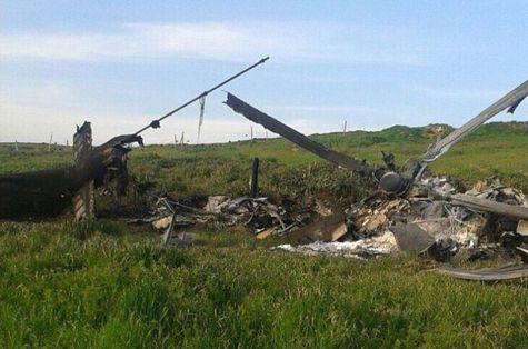 Азербайджанский вертолет, сбитый в Нагорном Карабахе